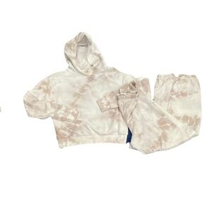 perfectehitetee -Dye Hoodie and Jogger Set Small
